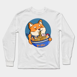 Shiba Inu Ramen Long Sleeve T-Shirt